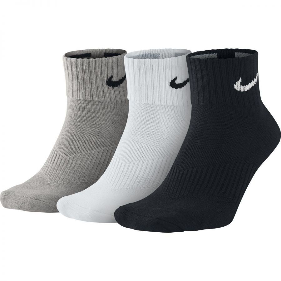 Nike Cushion Quarter Socks 3 pairs / pack (SX4703-901) mixed colors